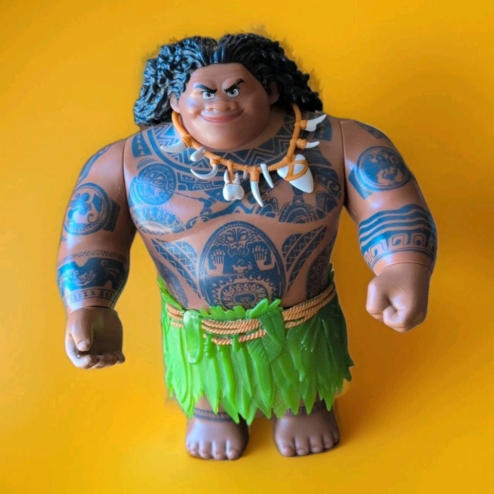 Disney Moana MAUI 10.5 Inch Large Action Figure Doll Hasbro Great 2015